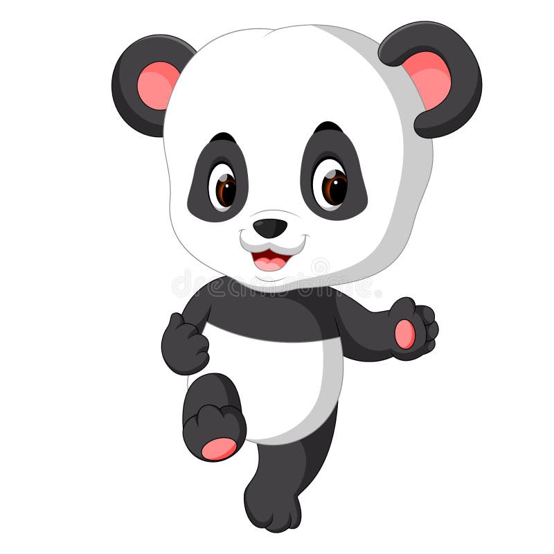 Cute baby panda cartoon stock vector. Illustration of character - 113240092