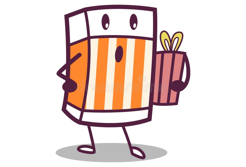 Illustration of Cute Cartoon Eraser Stock Vector Illustration of