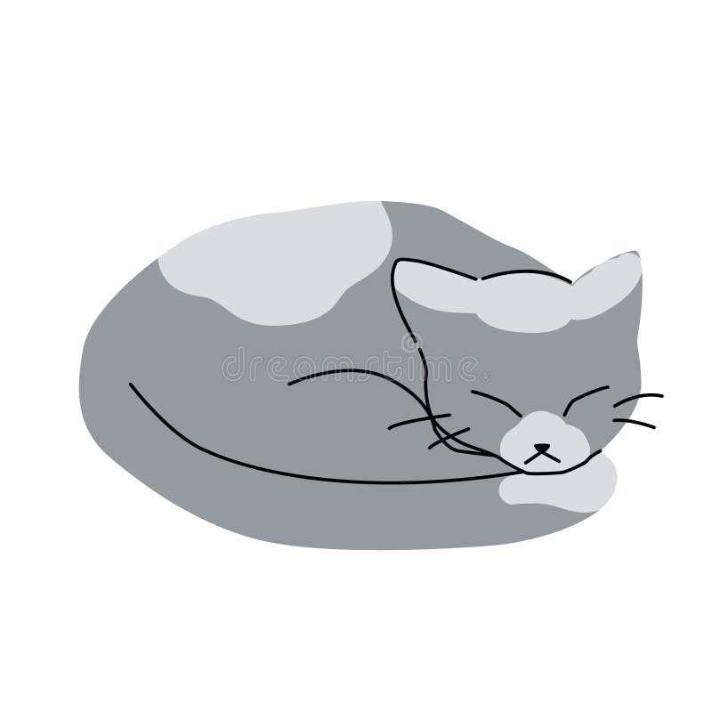 Sleeping Cat. Take a Nap. Pixel Perfect, Editable Stroke Line Icon Stock  Vector - Illustration of lying, indoor: 270226681