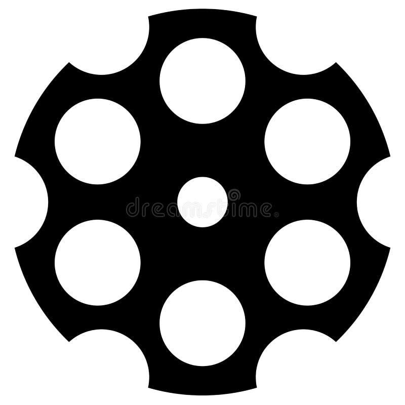Revolver cylinder stock vector. Illustration of danger - 31377618