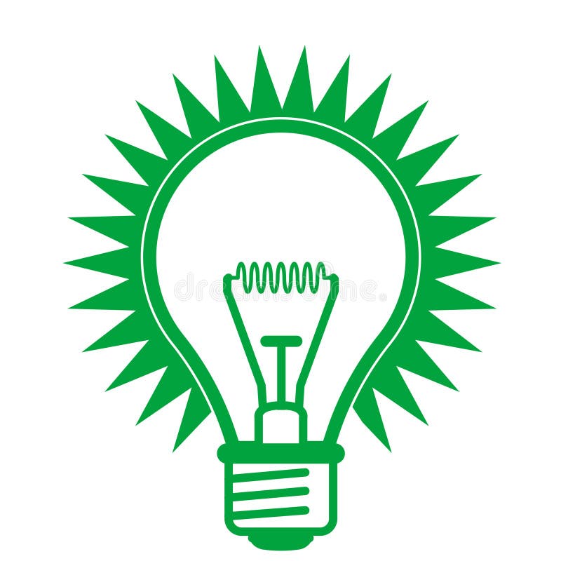 Ampoule brillante illustration de vecteur. Illustration du brainstorm