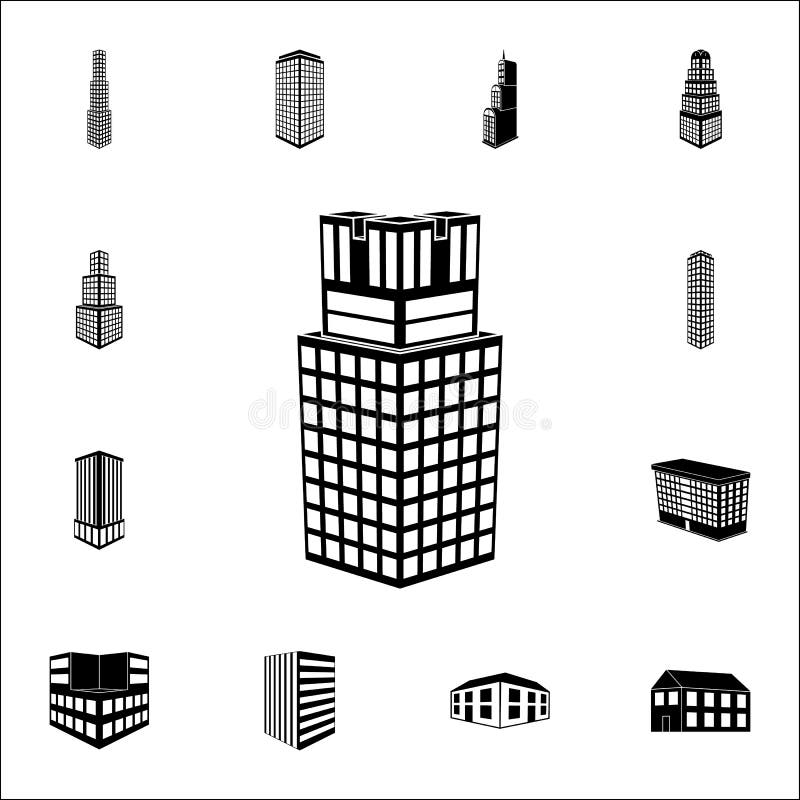 Illustration of 3d building of the university icon. 3d building icons universal set for web and mobile royalty free illustration