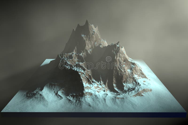 illustration 3d de montagnes rocheuses sur un fond abstrait illustration stock illustration 3d de montagnes rocheuses sur un fond abstrait illustration stock