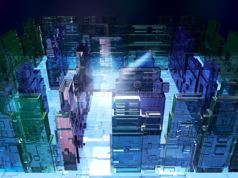 Illustration 3D des futuristischen Mikrochiplabyrinths Informatik-Fiktionstechnologiehintergrund lizenzfreie stockfotografie Illustration 3D des futuristischen Mikrochiplabyrinths Informatik-Fiktionstechnologiehintergrund lizenzfreie stockfotografie