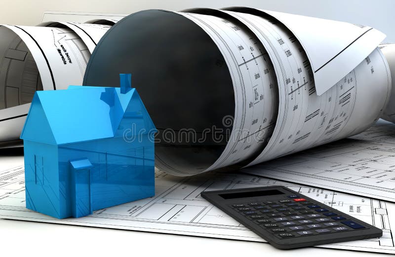 Download Illustration 3d Des Modèles, Du Modèle De Maison Et Du Matériel De Construction Illustration Stock - Illustration du patrimoine, ingénierie: 45370174