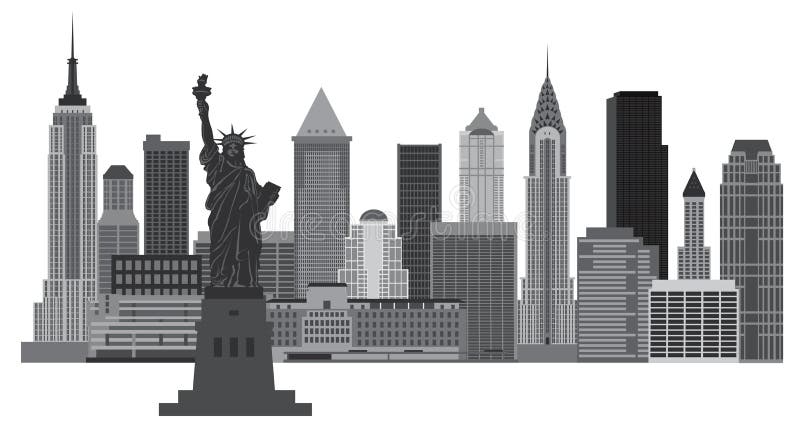 Illustration d'horizon de New York City illustration stock Illustration d'horizon de New York City illustration stock