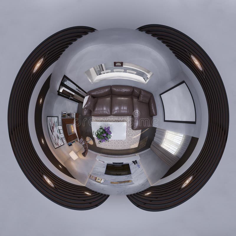 Illustration 3d kugelförmiges nahtloses Panorama von 360 Grad in vektor abbildung Illustration 3d kugelförmiges nahtloses Panorama von 360 Grad in vektor abbildung