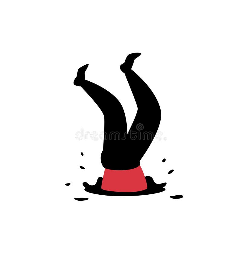 Illustration d'un homme tombant dans un puits Illustration de vecteur Pattes vers le haut L'image est isolée sur le fond blanc Lo illustration stock Illustration d'un homme tombant dans un puits Illustration de vecteur Pattes vers le haut L'image est isolée sur le fond blanc Lo illustration stock