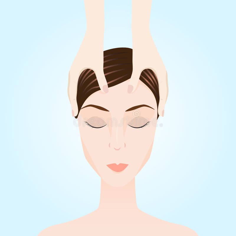 Illustration d'un massage Thérapie manuelle illustration libre de droits Illustration d'un massage Thérapie manuelle illustration libre de droits