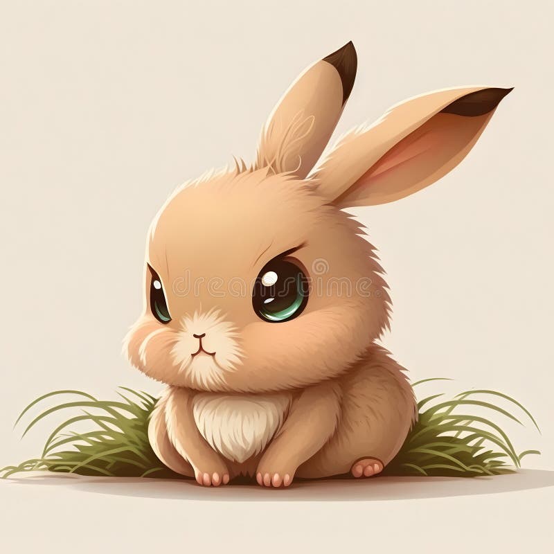 jouet lapin mignon. un lapin en peluche souriant est assis sur le sol. un  lapin en peluche. illustration vectorielle isolée sur fond blanc 15034319  Art vectoriel chez Vecteezy