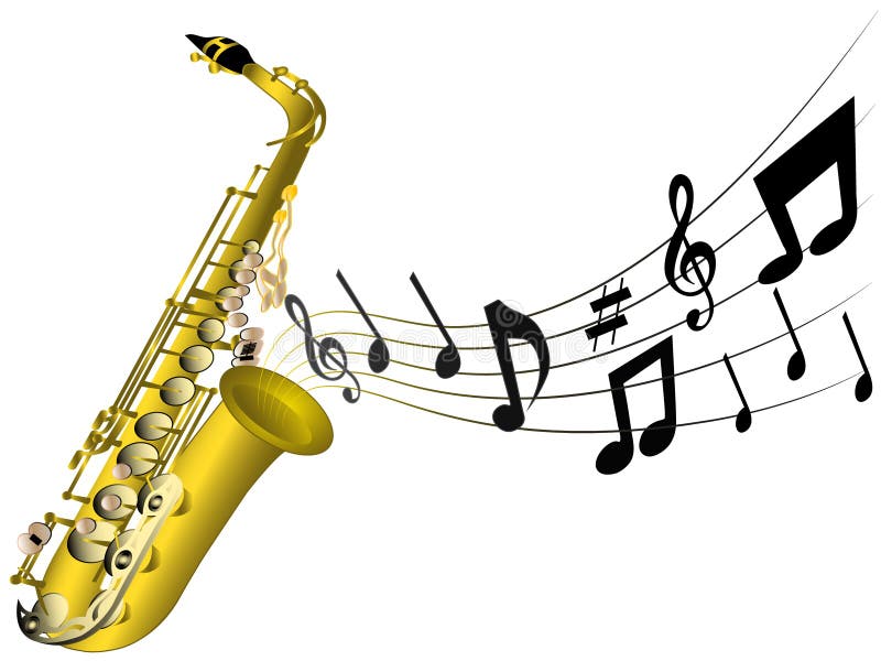 Illustration D'un Saxophone Classique Illustration de Vecteur