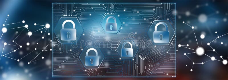 Concept of data security stock illustration Concept of data security stock illustration