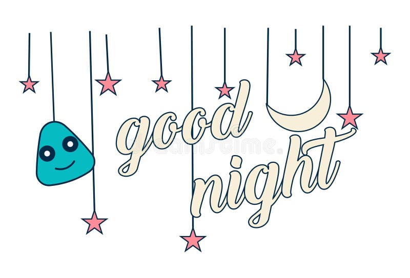 Illustration de bande dessinée de vecteur de marquer avec des lettres la bonne nuit illustration de vecteur Illustration de bande dessinée de vecteur de marquer avec des lettres la bonne nuit illustration de vecteur