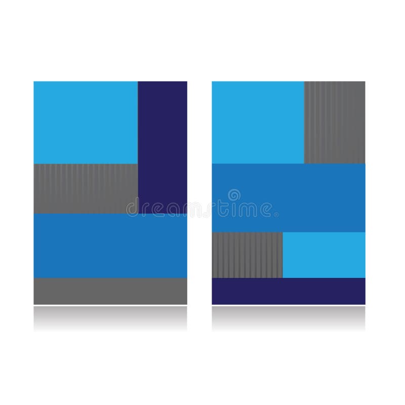 Illustration de brochure double d'affaires Vecteur illustration stock