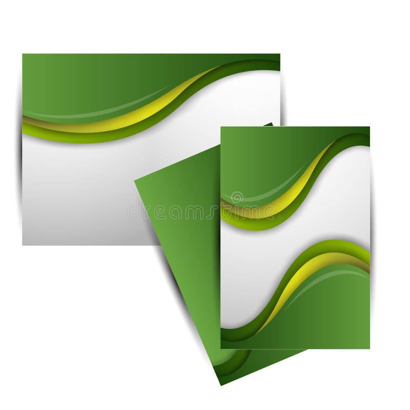 Illustration de brochure double d'affaires Vecteur illustration libre de droits