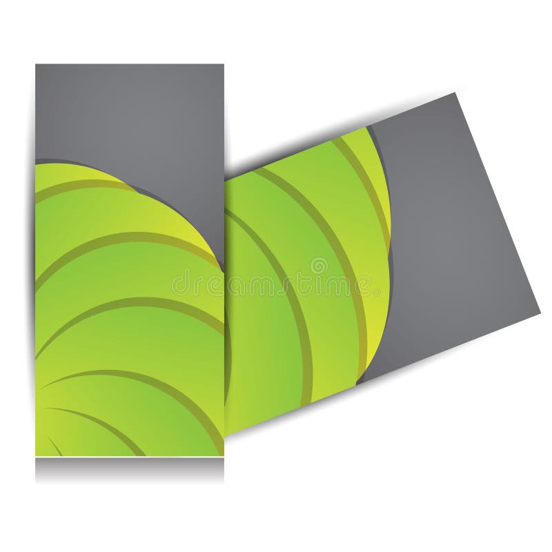 Illustration de brochure triple d'affaires Vecteur illustration stock