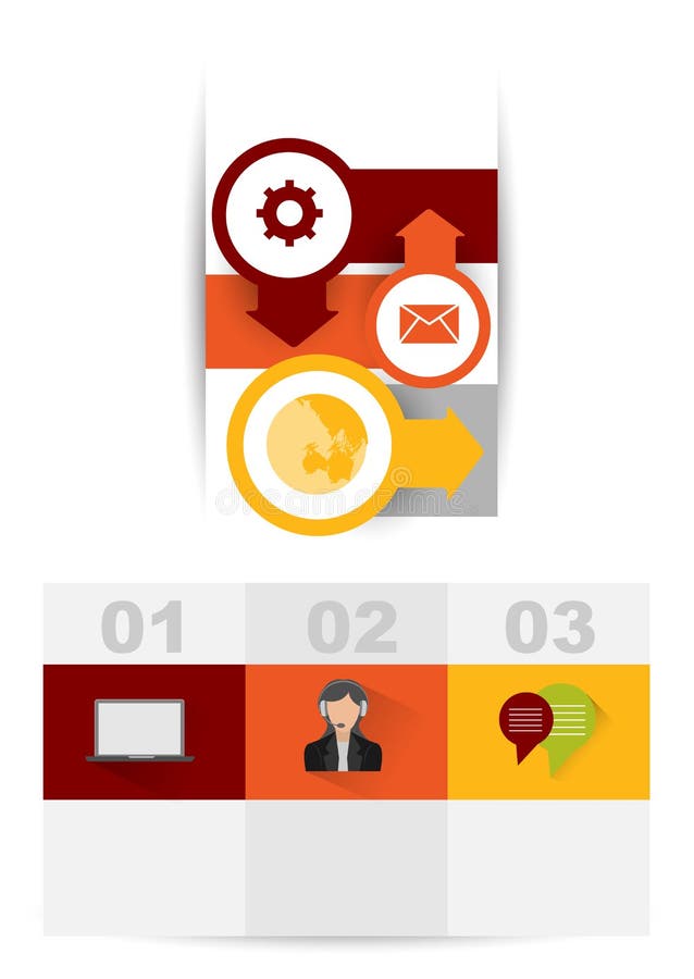 Illustration de brochure triple d'affaires Vecteur illustration de vecteur