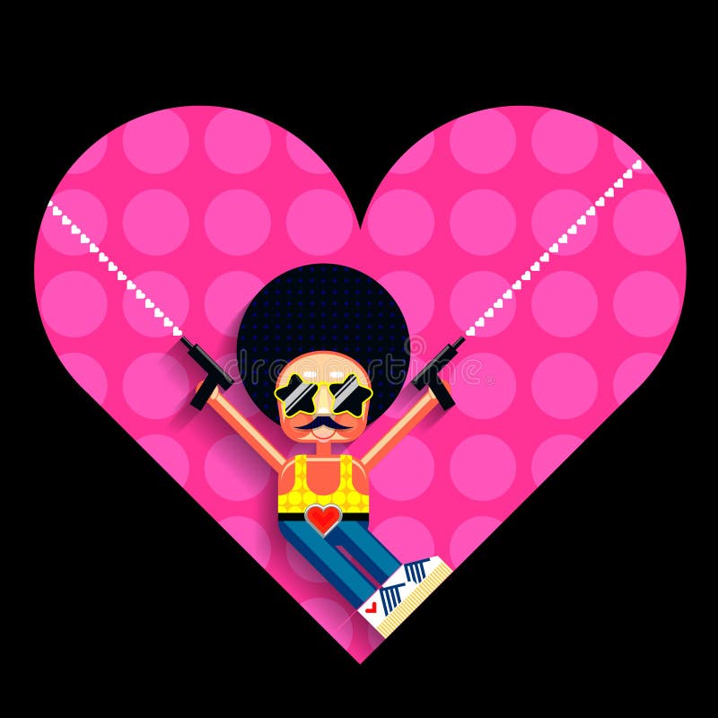 Illustration de cupidon de disco illustration stock Illustration de cupidon de disco illustration stock