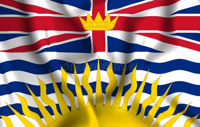 Illustration de drapeau de Colombie-Britannique
