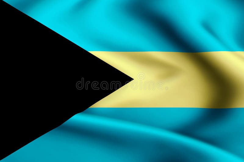 les bahamas drapeau