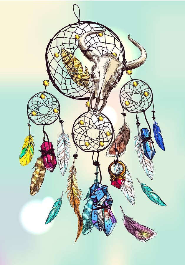 Illustration de dreamcatcher illustration de vecteur Illustration de dreamcatcher illustration de vecteur