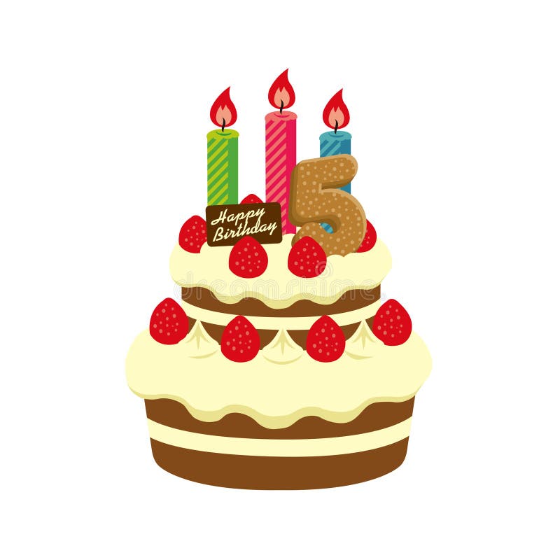 Illustration De Gateau D Anniversaire 5 Ans Illustration De Vecteur Illustration Du Anniversaire Dessert Illustration De Gateau D Anniversaire 5 Ans Illustration De Vecteur Illustration Du Anniversaire Dessert