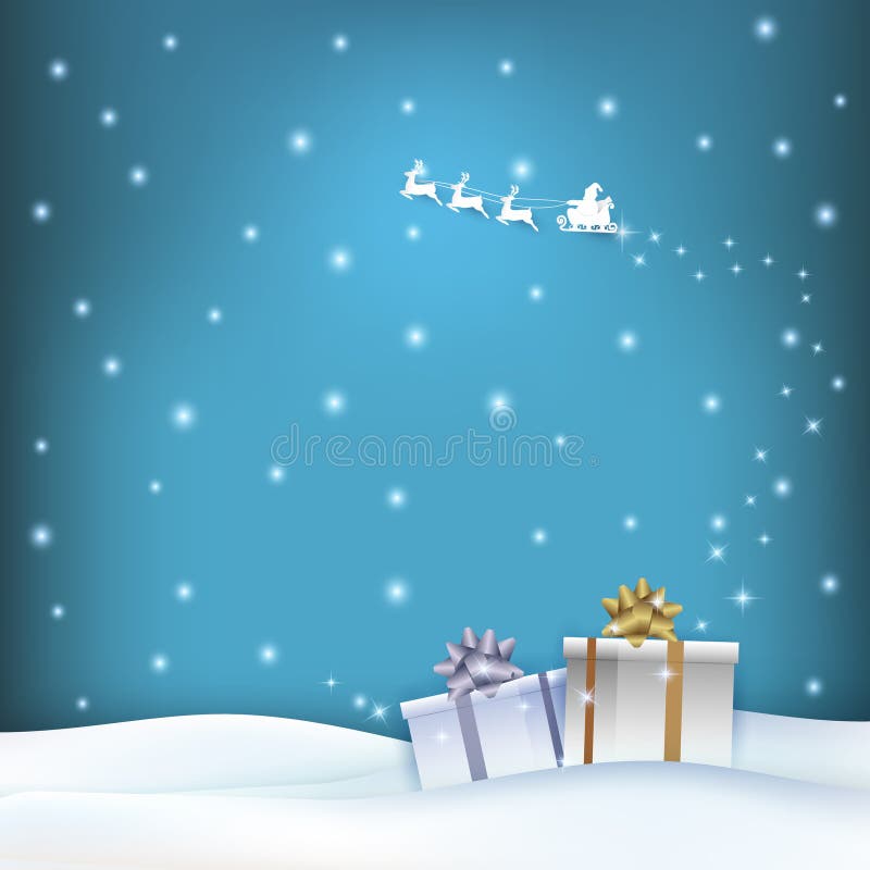 Illustration de papier d'art de Santa et de boîte-cadeau avec l'étoile rougeoyante illustration stock Illustration de papier d'art de Santa et de boîte-cadeau avec l'étoile rougeoyante illustration stock