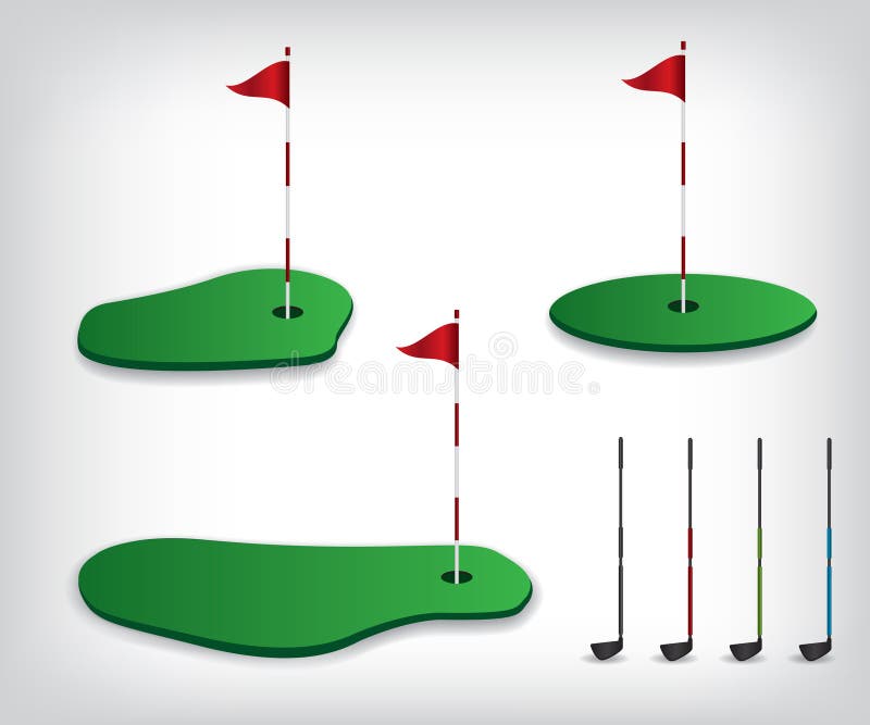 Illustration de terrain de golf