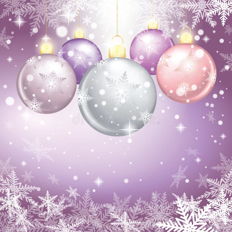Illustration de vacances d'hiver des boules de Noël illustration de vecteur Illustration de vacances d'hiver des boules de Noël illustration de vecteur