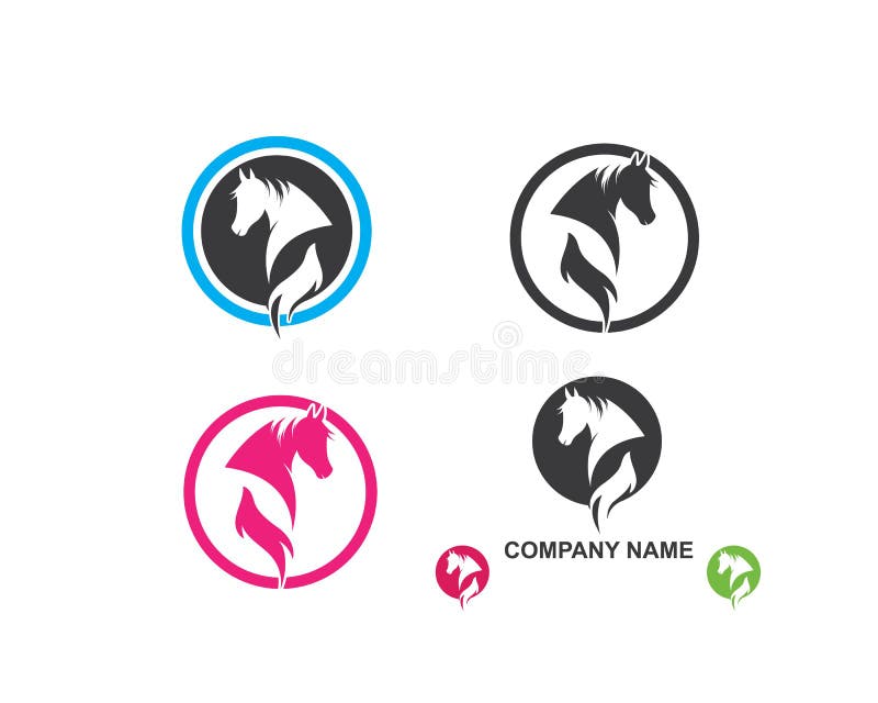 Illustration de vecteur de calibre de logo de cheval illustration de vecteur Illustration de vecteur de calibre de logo de cheval illustration de vecteur