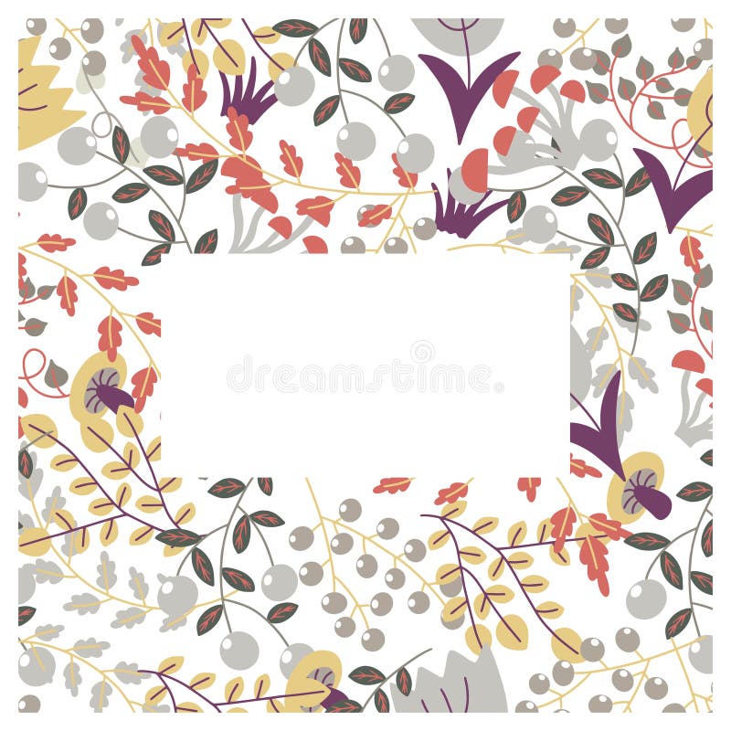 Illustration de vecteur de couverture florale illustration stock Illustration de vecteur de couverture florale illustration stock
