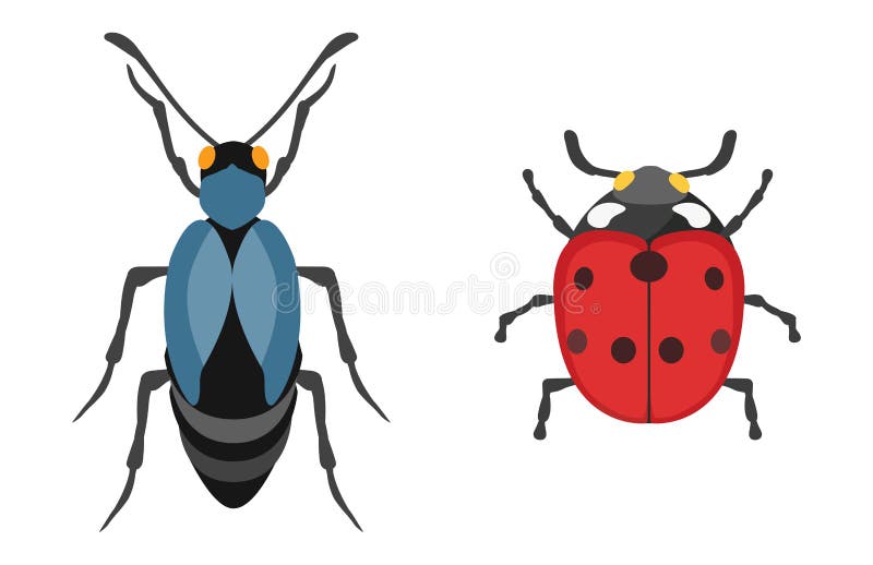 Illustration de vecteur d'isolement par appartement d'icône d'insecte illustration libre de droits Illustration de vecteur d'isolement par appartement d'icône d'insecte illustration libre de droits