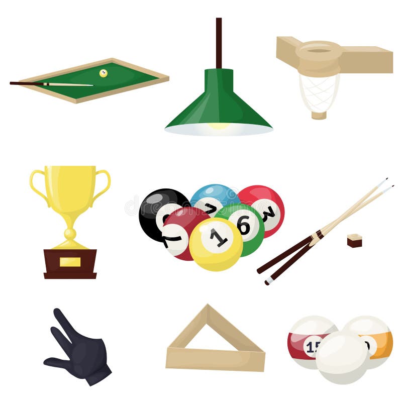 Illustration de vecteur d'outils de joueur de jeu de divertissement de sport de passe-temps d'équipement de billards Table de cer illustration libre de droits Illustration de vecteur d'outils de joueur de jeu de divertissement de sport de passe-temps d'équipement de billards Table de cer illustration libre de droits