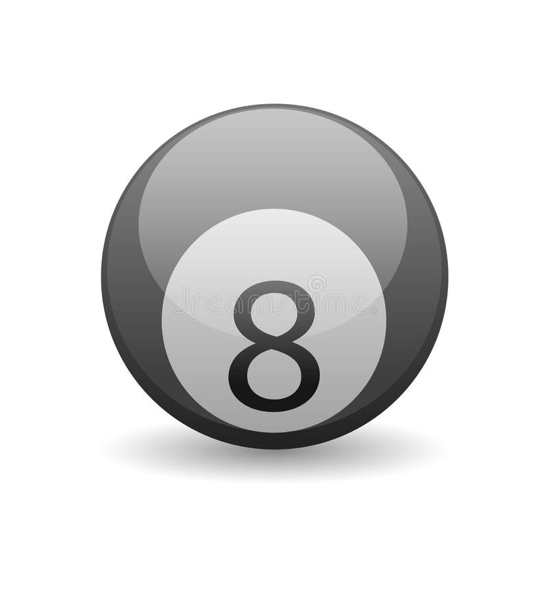 Illustration De Vecteur D'une Bille De Billard Illustration de Vecteur