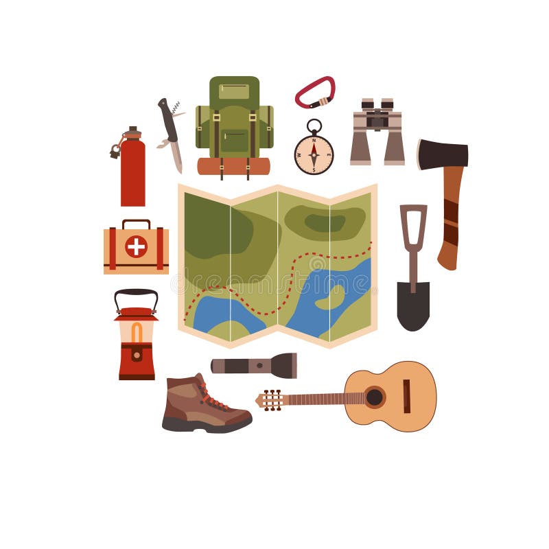 Illustration de vecteur de concept de camping illustration stock Illustration de vecteur de concept de camping illustration stock