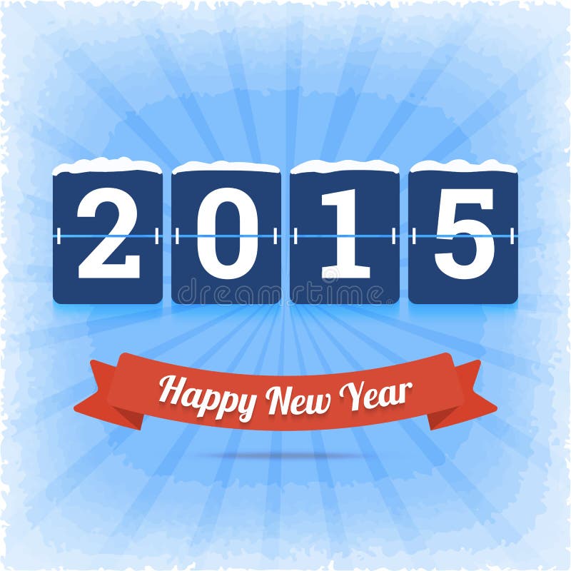 Illustration de vecteur de la bonne année 2015 illustration libre de droits Illustration de vecteur de la bonne année 2015 illustration libre de droits