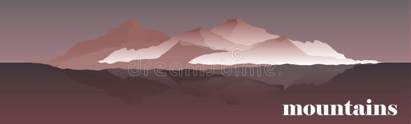 Illustration de vecteur de panorama des arêtes de montagne Alpinisme et illustration de déplacement de vecteur Paysage avec illustration libre de droits Illustration de vecteur de panorama des arêtes de montagne Alpinisme et illustration de déplacement de vecteur Paysage avec illustration libre de droits