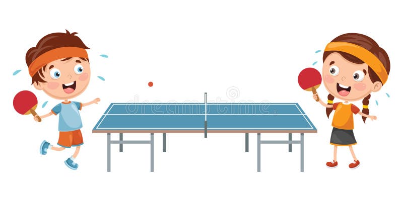 300+ Ping Pong Enfants Stock Illustrations, graphiques vectoriels libre de  droits et Clip Art - iStock