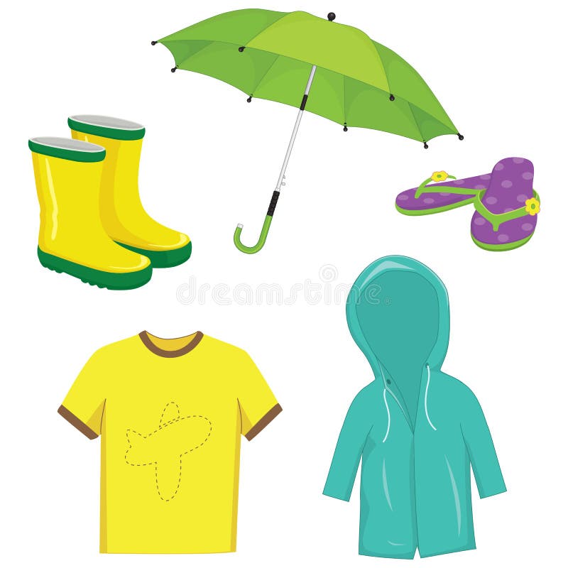 Illustration vectorielle de vêtements illustration libre de droits