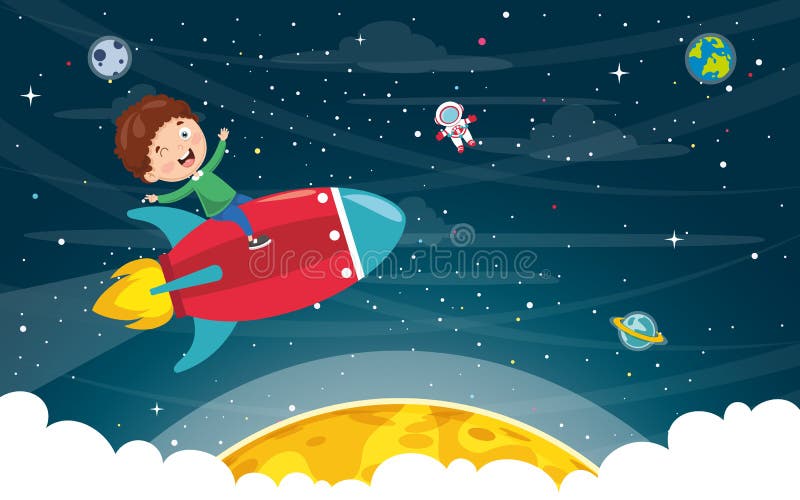 Illustration vectorielle de fond spatial illustration stock