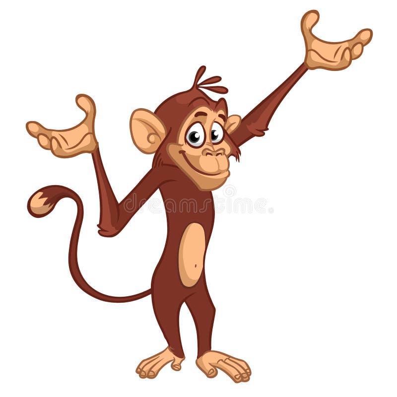 Icone Mignonne De Bande Dessinee De Singe Illustration De Vecteur De Singe De Dessin Decrite Illustration De Vecteur Illustration Du Frais Jungle