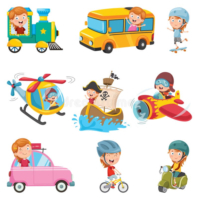 Illustration vectorielle de transport illustration libre de droits