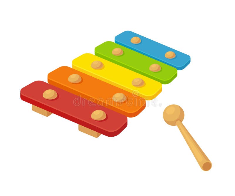 Xylophone Cours de dessin illustration de vecteur. Illustration du