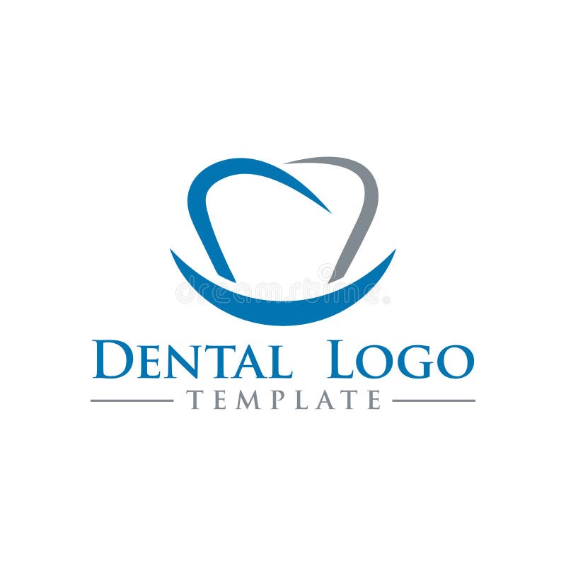 Illustration of dental logo design template vector stock illustration Illustration of dental logo design template vector stock illustration