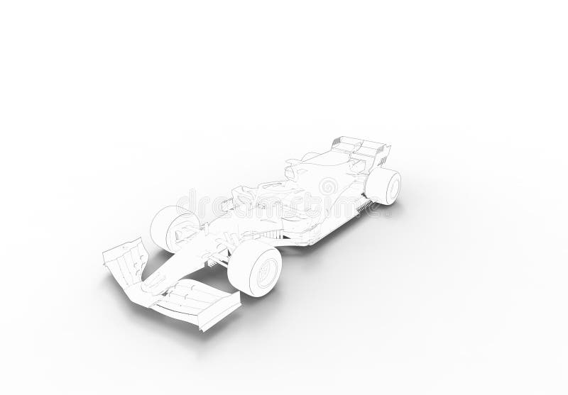 Illustration der Wiedergabe 3D mit einem modernen alle schwarzes Rennsportwagen stock abbildung Illustration der Wiedergabe 3D mit einem modernen alle schwarzes Rennsportwagen stock abbildung