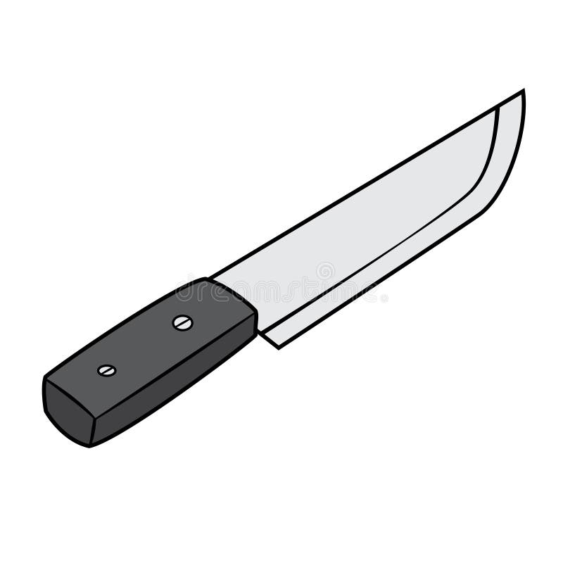 Illustration Des Lokalisierten Chefs Knife Cartoon Drawing Vektor