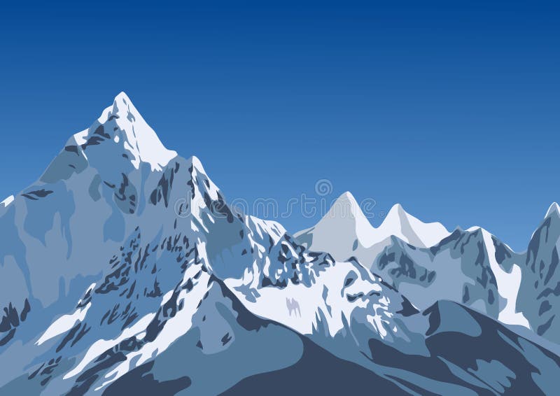 Illustration des montagnes illustration de vecteur Illustration des montagnes illustration de vecteur