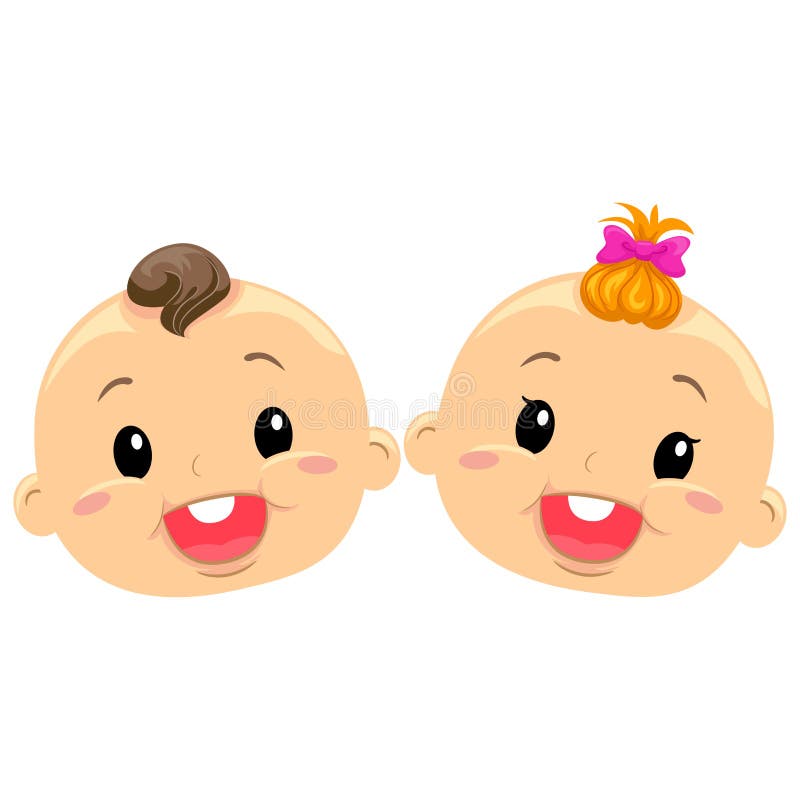 Illustration Des Visages Jumeaux De Bebe Illustration De Vecteur Illustration Du Illustration Retrait Illustration Des Visages Jumeaux De Bebe Illustration De Vecteur Illustration Du Illustration Retrait