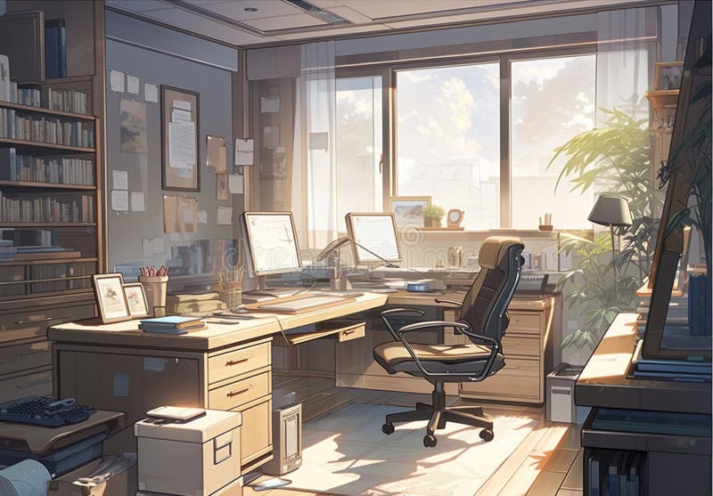 Wallpaper office, anime girl, adjusting hairs, art desktop wallpaper, hd  image, picture, background, 962e9e | wallpapersmug