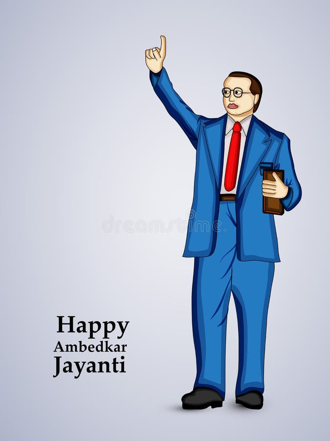 Illustration of Dr. Ambedkar Jayanti Background Stock Vector - Illustration  of babasaheb, festival: 114566186